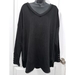 Culture Code black long sleeve top